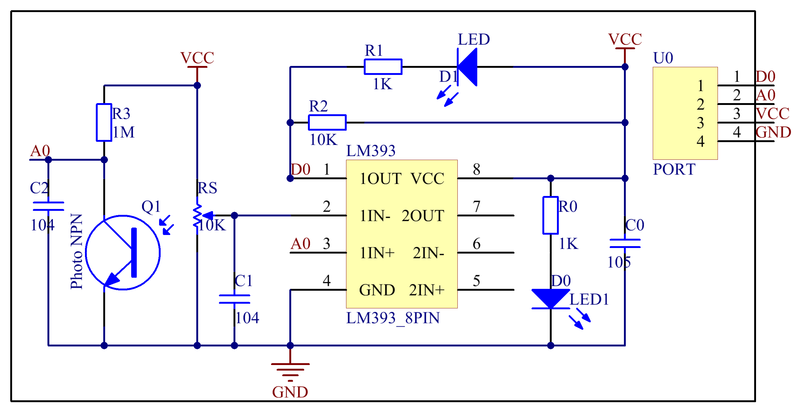 circuito sensor de flama