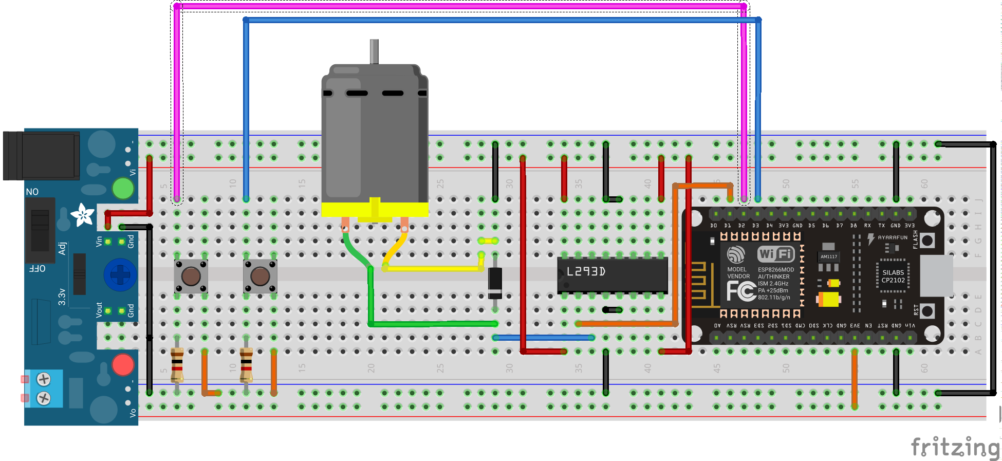 motor pwm push