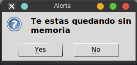 dialog warning